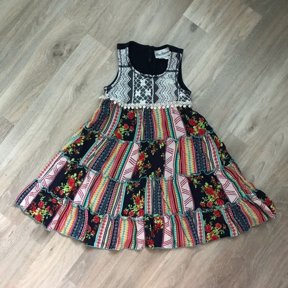 Rare Editions Other - Rare Editions Tiered BOHO Sleeveless Dress✨Size 6X